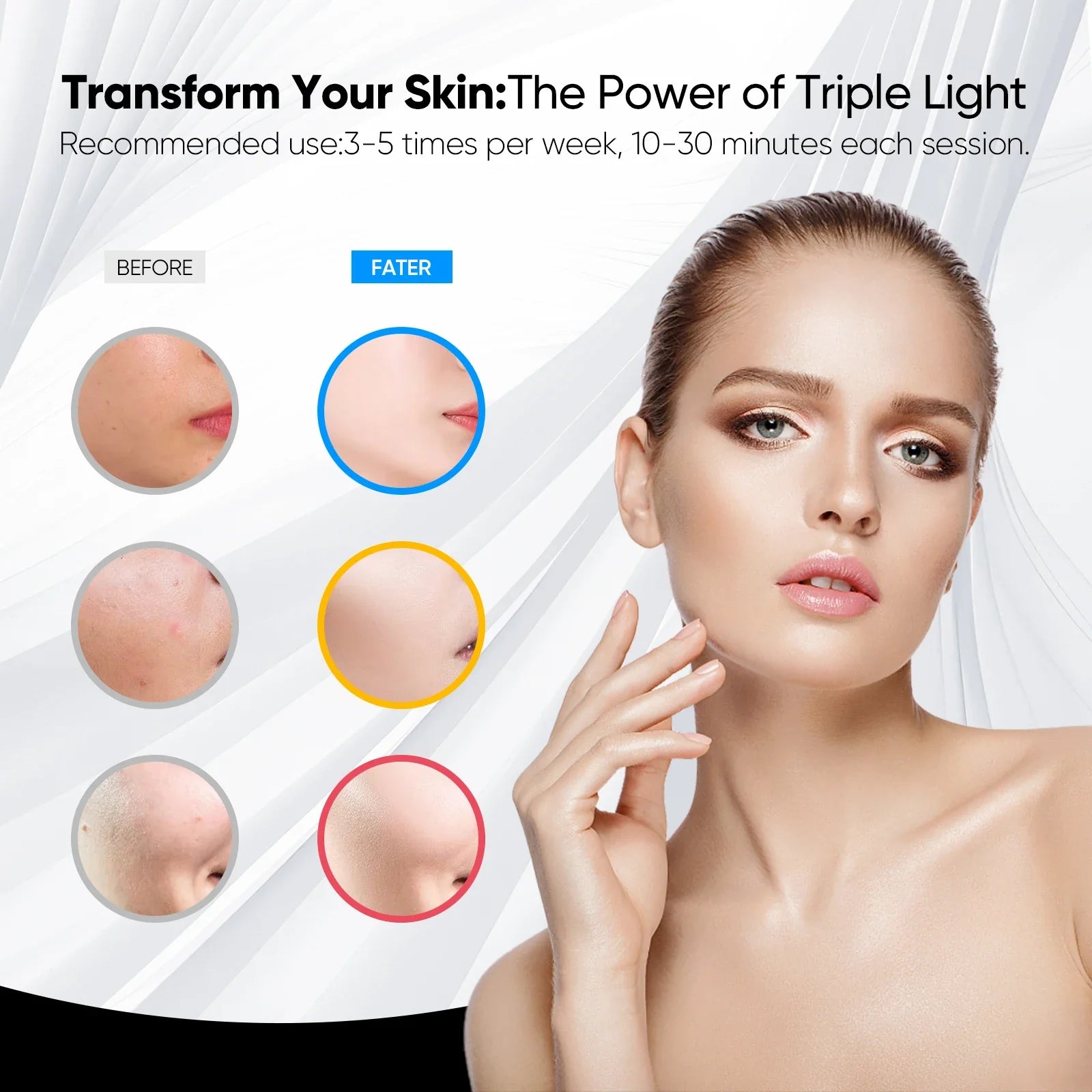 Red Light Therapy Face Mask